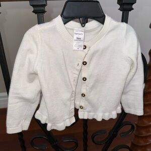 Carter white cardigan